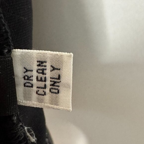 Vintage Hartell Silk Velvet Black Gray Digital Wave Print Wide Crop Leg Pants - Picture 10 of 10